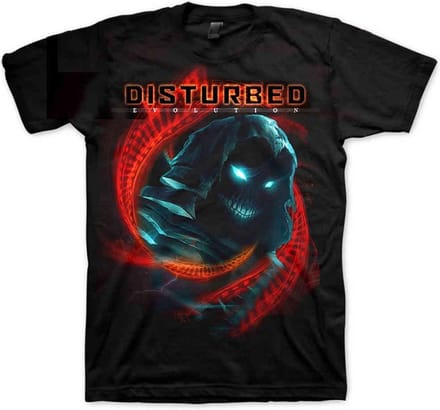 Disturbed - DNA Swirl Heren T-shirt - S - Zwart