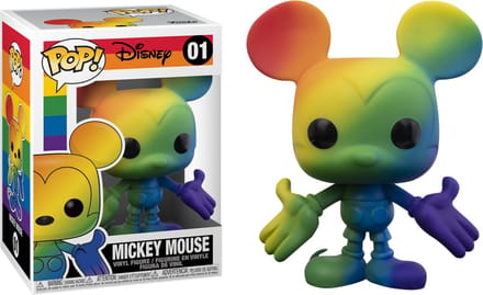 Funko Mickey Mouse - POP! Pride Mickey Mouse (RNBW) 9 cm Verzamelfiguur - Regenboog