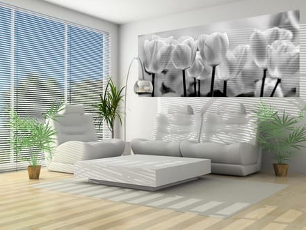 Tulip Flowers Photo Wallcovering
