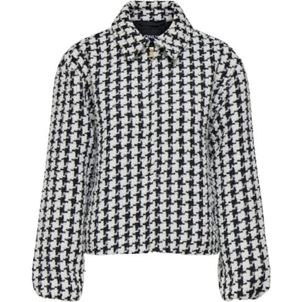 Only Jas Onlflorance Boucle Zip Jacket Otw 15357739 Black/birch Dames Maat - M