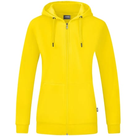 Jako Organic Jas Met Kap Dames - Citroen | Maat: 48