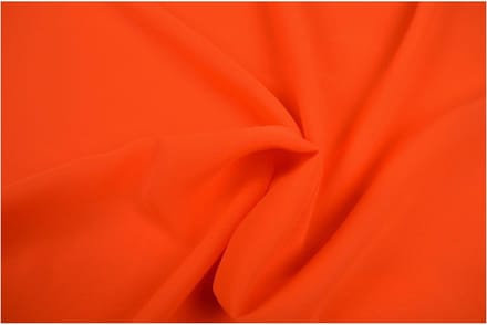 Chiffon stof - Donker oranje - 1 meter - Per meter - 150cm breed