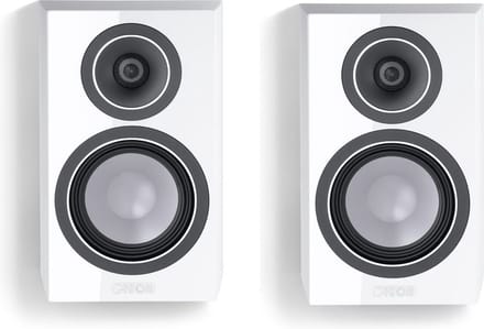 Canton Vento 10 – Passieve Onwall Speakers – Compacte Wandluidsprekers – HiFi – Pianolak Wit (per paar – 2 stuks)