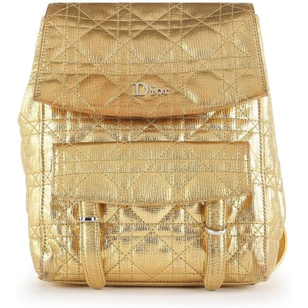 Dior Stardust Gouden Leren Cannage Rugzak