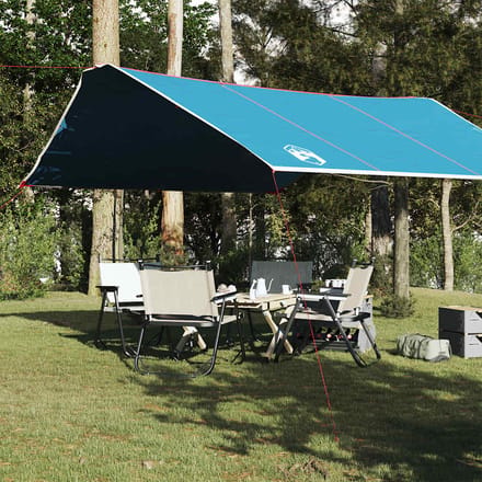 vidaXL - Kampeerluifel - waterdicht - 420x440 - cm - blauw