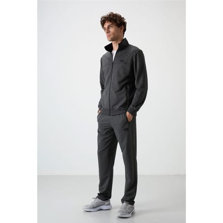 Heren Gebreide Fleece Sweatshirt en Broeken Set