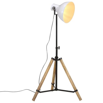 vidaXL Vloerlamp 25 W E27 75x75x90-150 cm wit