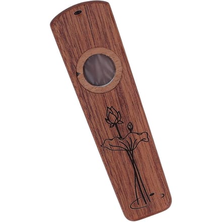 Houten Kazoo Fluit Houten Speel Gitaar Ukulele Begeleiding Mondharmonica Membraan Blaasinstrument Ebbenhout brown