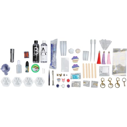 Kattenpoot Hars Kit DIY Hoge Elasticiteit Complete Gereedschappen Siliconen Sleutelhanger Vorm voor Beginner voor Thuis white