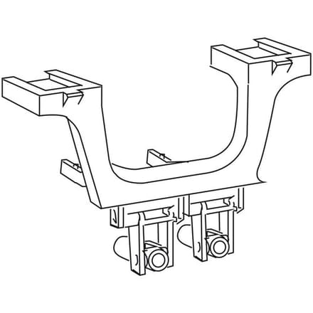 Mepa deflection arm for actuation for concealed cisterns 590.908