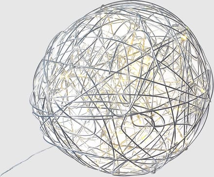 3D Kerstbal "Galax" met 100 LEDs - Zilver - ø37,5 cm