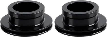 Eindkappen Asconverters - Fietsas Doppen - Fiets Stabiliteit - Aluminium Legering Constructie - 15 mm Binnendiameter - Zwart