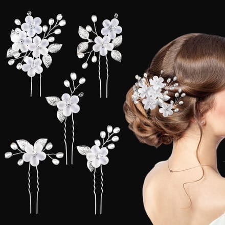 Dailygoods - Set van 5 U-vormige Haarspelden voor Bruidsmeisjes