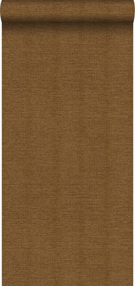 Origin Wallcoverings behang linnenstructuur roest bruin - 53 cm x 10.05 m - 347379