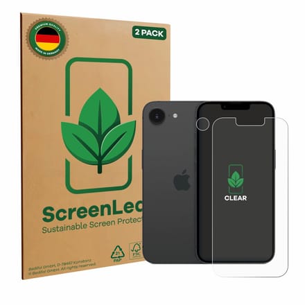 2 Stuks Screenprotector voor Apple iPhone 16e / 17e - Hoogwaardige Beschermfolie transparant