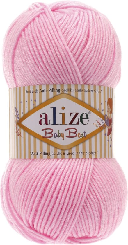 Fil Alize baby best doux et délicat rose 191