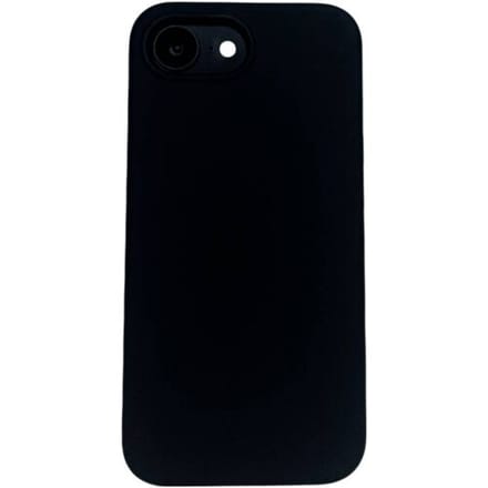 JT Berlin Steglitz Silicon Case Apple iPhone 17e, iPhone 16e Zwart Inductieve lading, MagSafe compatible