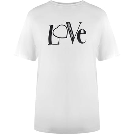 Love Moschino Dames/dames Katoenen T-shirt (Wit)