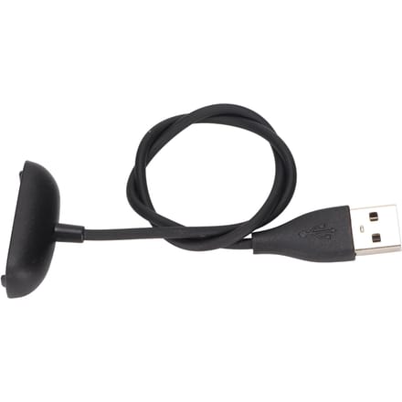 Câble de chargement USB pour bracelet connecté Fitbit Inspire 2, longueur 30 cm (11,8 po) black