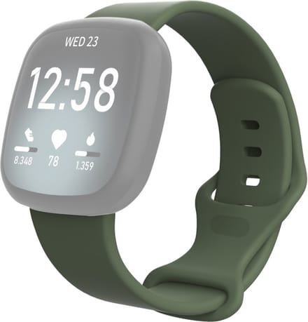 Siliconen bandje - geschikt voor Fitbit Versa 3 / Versa 4 / Sense - M/L - groen