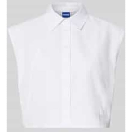 Boxy fit blousetop van puur katoen model 'ESTATE_B'