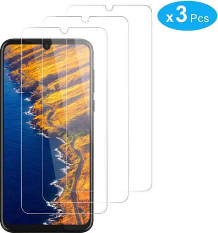 Screenprotector Glas - Tempered Glass Screen Protector Geschikt voor: Motorola Moto G8 Plus  - 3x