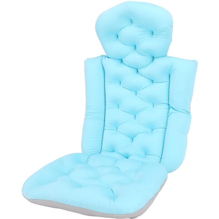 Volledig Lichaamsbadkussen Antislip Sneldrogend Neksteun Badkuipkussen met Zuignap Blauw blue