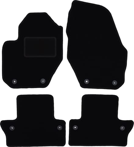 Zwarte veloursmatten voor: Volvo S60 II sedan (2010-)