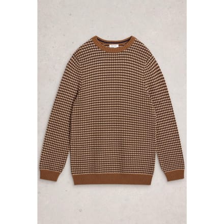White Stuff Tuck Stitch Crew Tan Multi Größe: L | Pullover Outlet | Herren