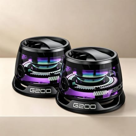 G200 Bluetooth 5.3-luidspreker Mini-luidspreker Draagbare magnetische luidspreker Multifunctionele RGB-luidspreker RGB-verlichting 7 uur speeltijd zwart