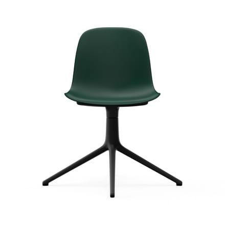 Normann Copenhagen - Form Draaistoel - groen - aluminium zwart