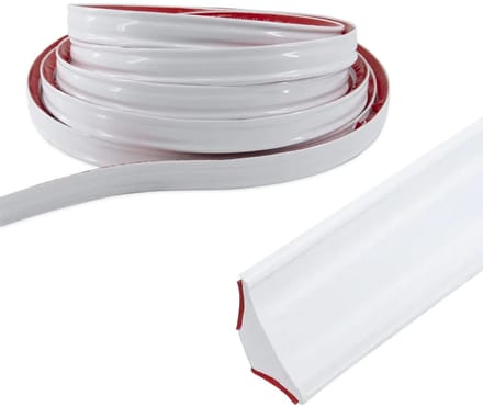 Dailygoods- Sierlijst Zelfklevend - Flexibel - Pvc - 3 m - 12 x 9 mm