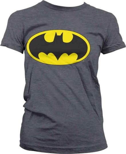 DC Comics Batman Dames Tshirt -S- Signal Logo Grijs