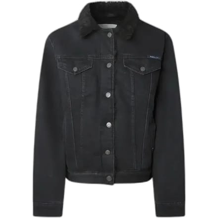Pepe Jeans Dlx Regular Spijkerjas Zwart M Vrouw