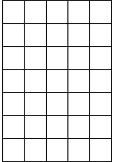 A4 etiketten 40 x 42,3 mm wit (100 vel)