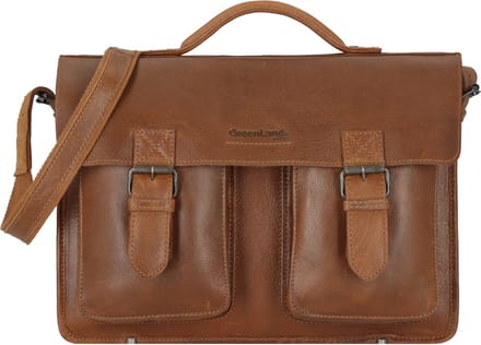 Greenland Nature Aktentas Leder 40 cm - cm ( Zoll) - cognac