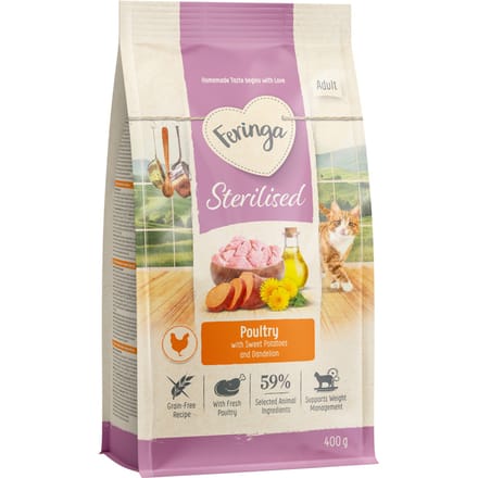 Feringa Adult Sterilised Gevogelte - Nieuw Recept 400 g