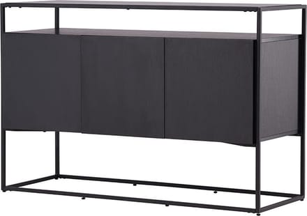 Kingsport dressoir 3 deuren zwart.