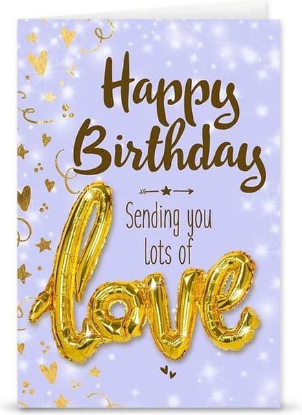 Love ballon "Happy Birthday"