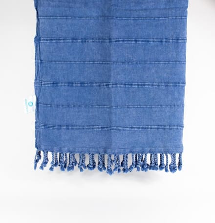 Daskyleion – Turkse hamamdoek – 100x180 cm – katoen – licht & sneldrogend – blauw
