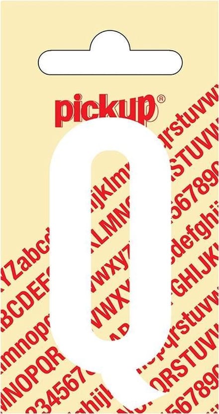 Pickup plakletter Nobel 60 mm wit Q - 31012060Q