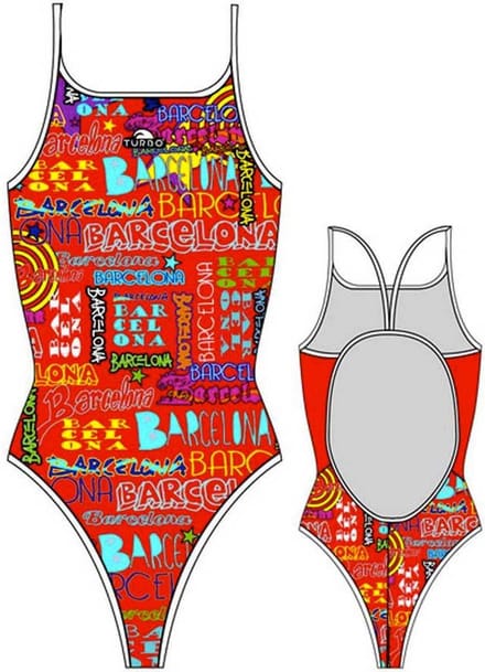 Turbo Barcelona Lights Zwemkleding Oranje L Vrouw