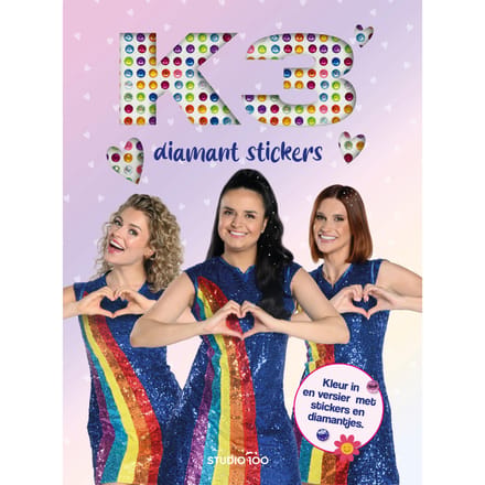 Studio 100 K3 kleurboek met diamantstickers Kleurboeken