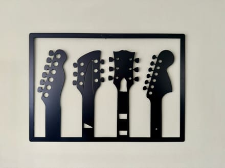 Metalen wanddecoraties - De gitaren - Wandecoratie van metaal