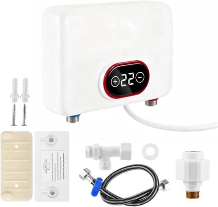 Doorstroomboiler - Elektrische boiler - Direct warm water - IPX4 waterdicht - Compact formaat - Wit