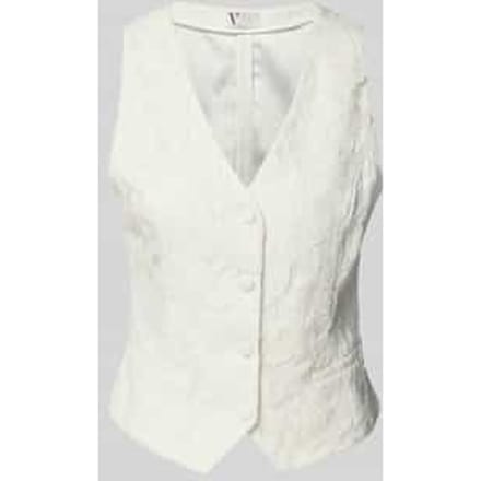 regular fit bodywarmer met kant