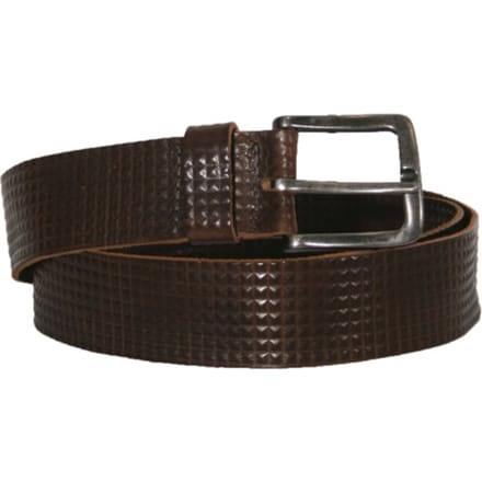 Mens Belt - Riem - Heren - 95 - MidGrijs - Leer - 1426