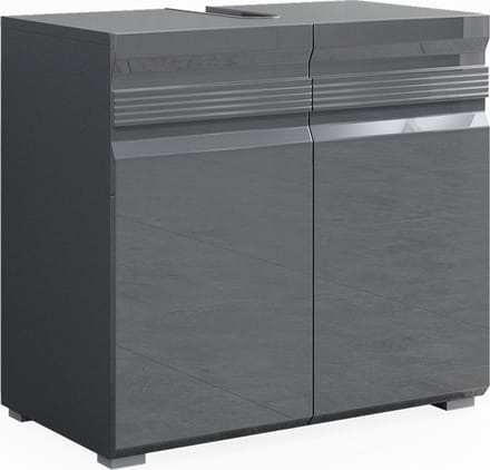 Vicco Fredd Wastafelonderkast – 60 x 60 cm Antraciet Hoogglans