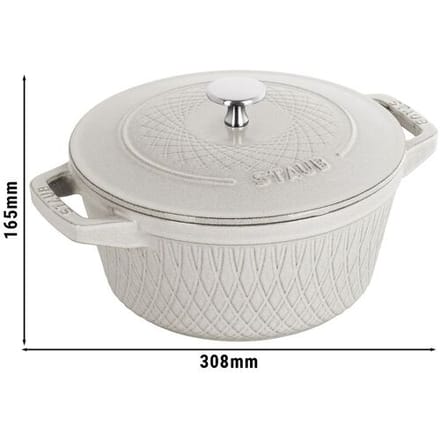 STAUB LA COCOTTE - Kookpot - Ø 240mm - Gietijzer - Witte truffel