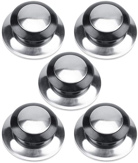Allecto - Pan Lid Knop - Hittebestendig - Modern Design - Zwart